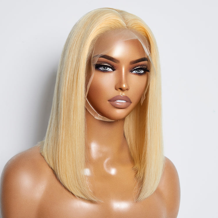 150% Density Pre-Plucked 13x4 Lace Frontal Bob Wig Straight