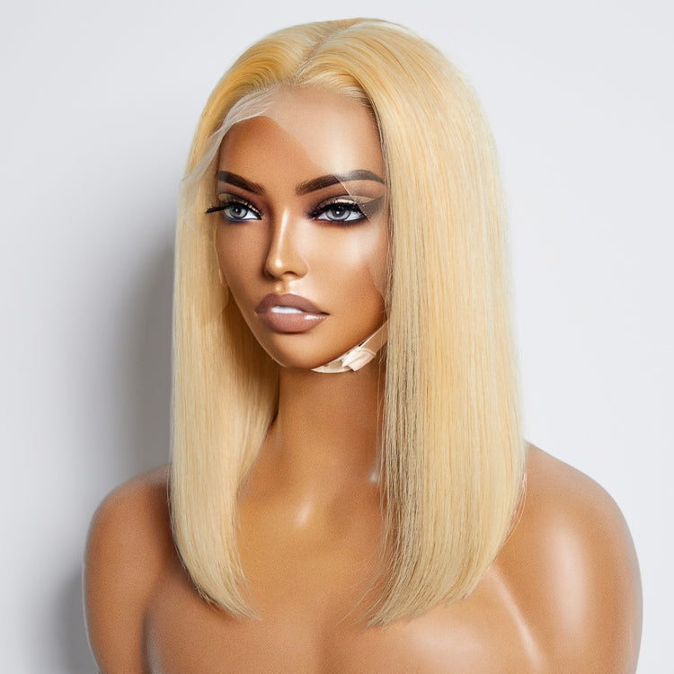 150% Density Pre-Plucked 13x4 Lace Frontal Bob Wig Straight