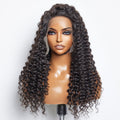 150% Density 13x6 PartingMax Glueless Lace Wig 3D Cap Pre-bleached Lace Front Wig Deep Wavy