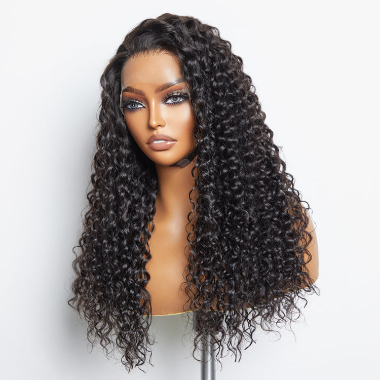 180% Density 13x6 PartingMax Glueless Lace Wig 3D Cap Pre-bleached Lace Front Wig Water Wave