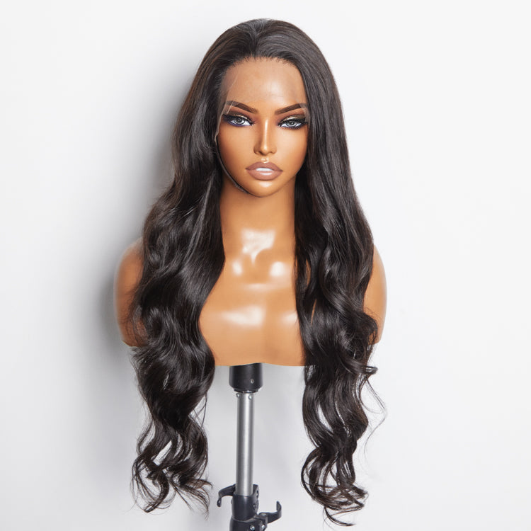 180% Density 13x6 PartingMax Glueless Lace Wigs 3D Cap Pre-bleached Lace Front Wig Body Wave