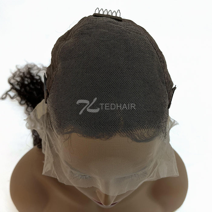 180% Density 13x6 PartingMax Glueless Lace Wig 3D Cap Pre-bleached Lace Front Wig Water Wave