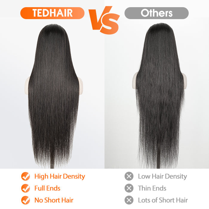 180% Density 5x5 Glueless Lace Closure Wig Straight