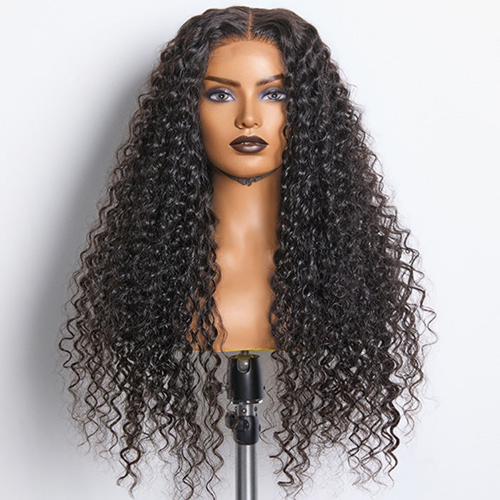 180% Density 5x5 HD Lace Closure Wig Deep Wave