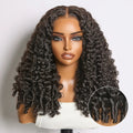 180% Density 13x6 Glueless 3D Cap Pre-bleached Lace Frontal Wig Burmese Curly