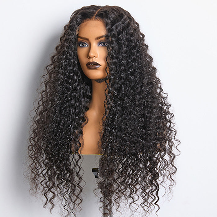 180% Density 5x5 HD Lace Closure Wig Deep Wave