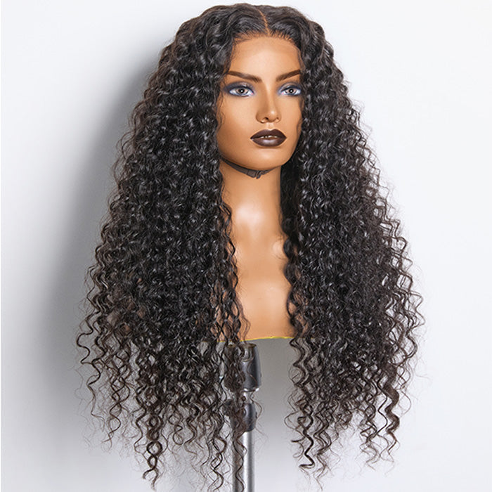 180% Density 5x5 HD Lace Closure Wig Deep Wave