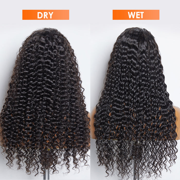 150% Density 13x6 PartingMax Glueless Lace Wig 3D Cap Pre-bleached Lace Front Wig Deep Wavy