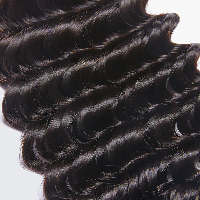 Deep Wave Brazilian 100% Virgin Hair Bundles 10-30''