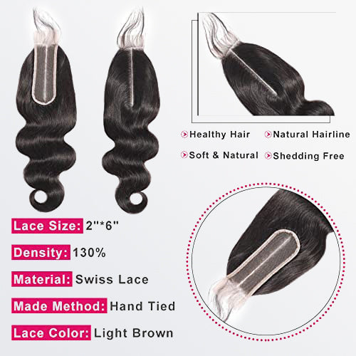 2x6 Upgrade HD Lace Closure Body Wave